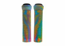 Cheap 💯 Sunlite 125 Mm Rainbow Swirl Handlebar Grips For Bikes & Scooters 🎁