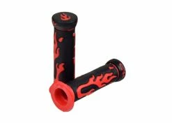 New 🧨 Mon Ster Universal Handlebar Grip Set With Flames 😀 -Motorcycle Parts Sales Store w60 6769 5